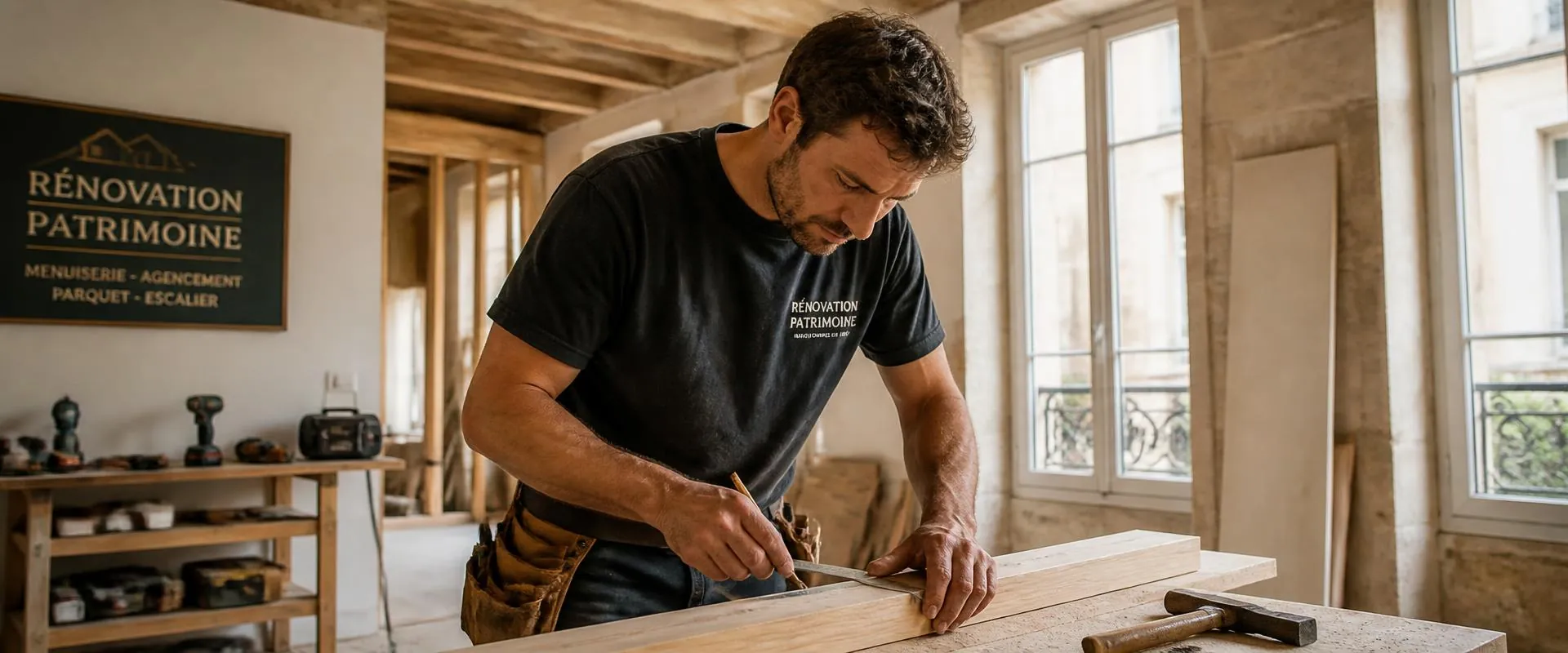 Artisan Atelier TCE sur un chantier de rénovation à Charleville-Mézières